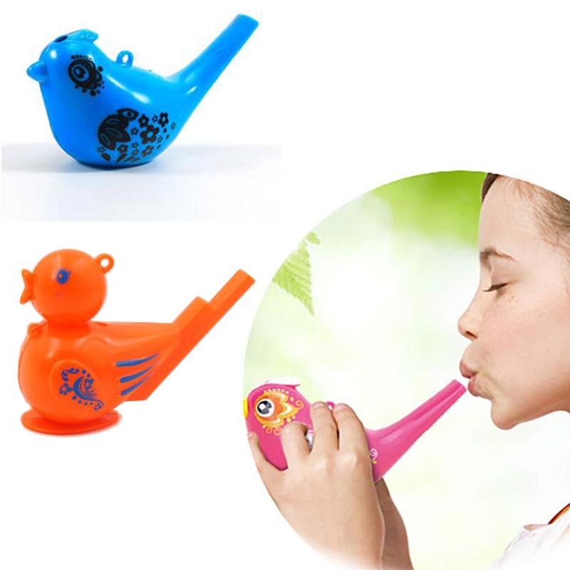 Coloured Drawing Water Bird Whistle Bathtime Musical Toy For Kid Early Learning Educational Children Gift Toy Musical Instrument