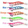 5Pcs 3D Eyes Luminous Squid Fishing Lure Durable Artificial Squid Jig Hook  Saltwater Fishing