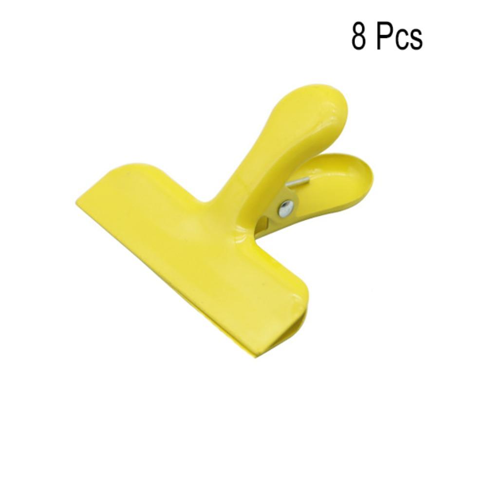 8PCS Stainless Steel Food Packages Clamp Round Corner Office Ticket Clip Photo Clip  Painting