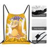 Custom P-Psyducks Drawstring Bag Women Men Lightweight Cartoon Sports Gym Storage Backpack