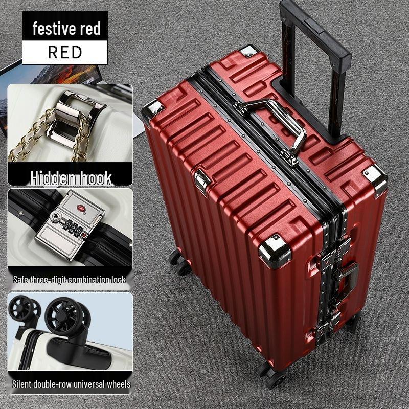 20-inch Scratch & Wear-Resistant Multifunctional Travel Trolley Suitcase