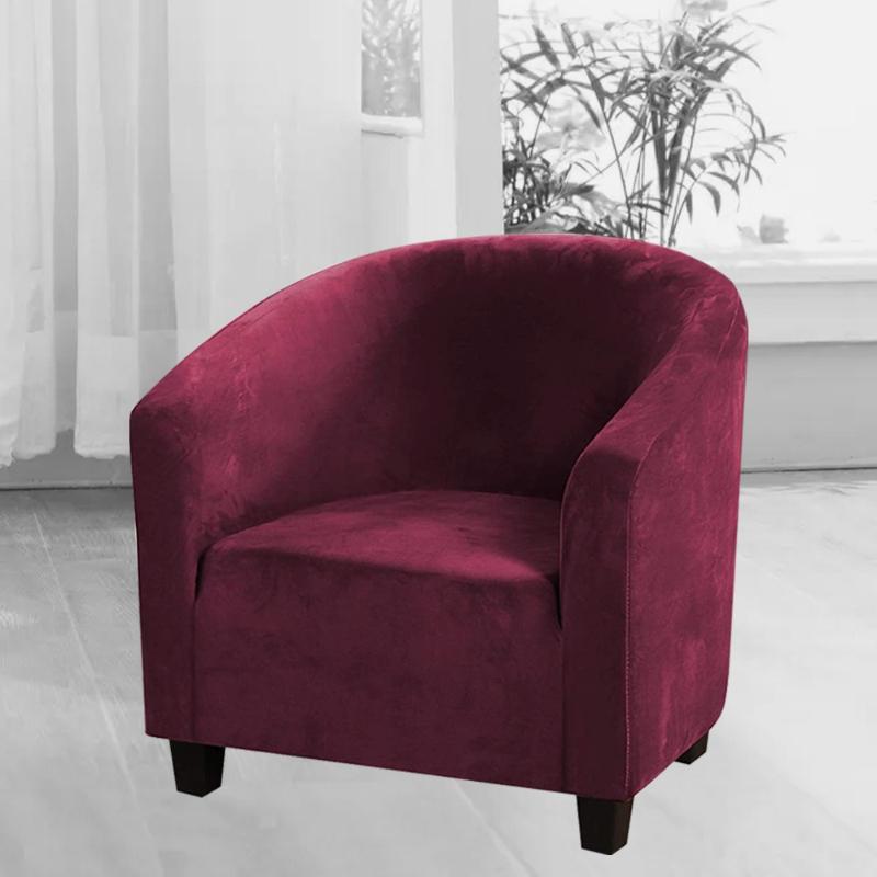 

Stretchable Silver Fox Fur Sofa Slipcover Anti Slip Full Coverage Couch Protector for Single Chair Soft Comfortable small size