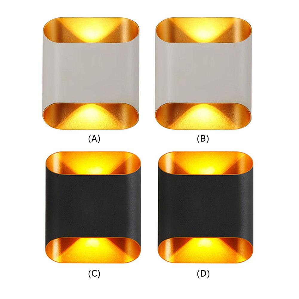 Outdoor Wall Light IP65 Waterproof Simple Wall Sconce Up And Down 2-Way Illumination Antirust COB for Front Door Yard Deck