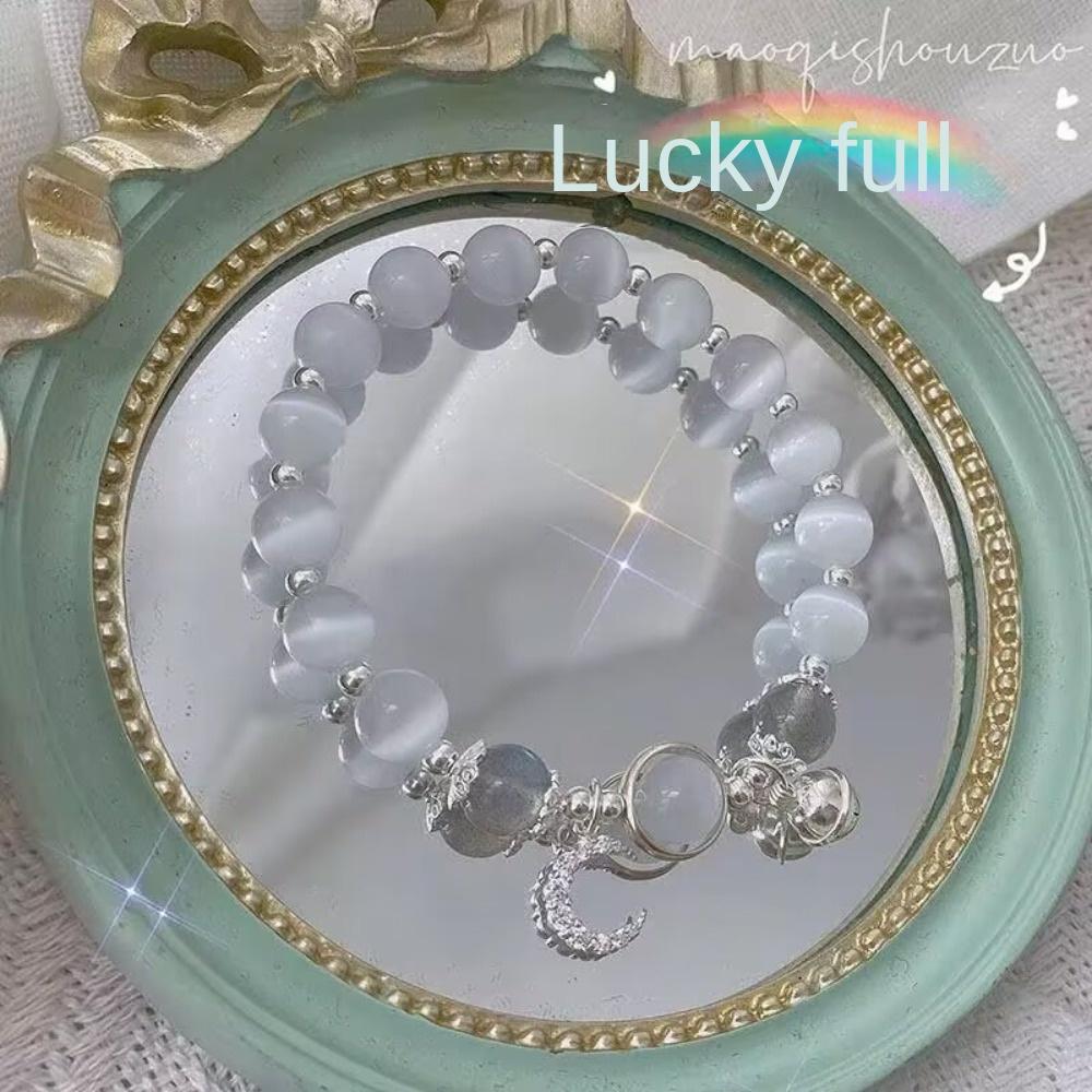 Shiny Crystal Bowknot Pearl Bracelet Bangle Women's Jewelry Gift Elastic Rope