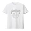 The Goonies Men's Bike Club T Shirt Retro Design with Bicycle Skull 'Never Say Die' Motif vintage Washed Slightly graphic