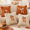 2026 New Plush Pumpkin Pillow Cover Holiday Decoration Pillowcase Halloween Pillow Cover Zipper Pillowcase Thanksgiving Sofa Decoration Cushion Cover