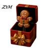 Quirky Party Conversation Starter Christmas Magic Pop-Up Gift Box, Cute Reindeer Santa Claus Gingerbread Prank Unexpected Interactive Box Reusable