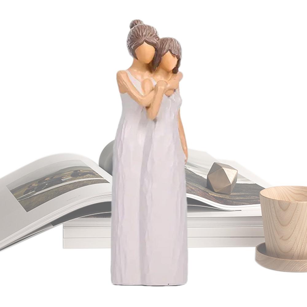 Mother And Daughter Statue Mom And Daughter Hugging Figurines Meaningful Family Moments Suitable For Home Bedroom Living Room