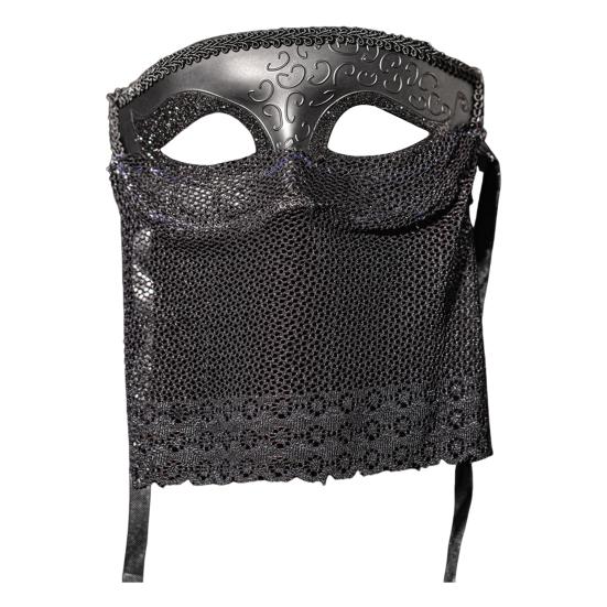 

Маскарадная маска с сетчатой вуалью для мужчин и женщин, маска для косплея на Марди Гра для венецианского бала на Хэллоуин чёрный