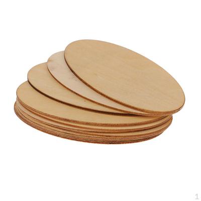 Holzscheiben Ellipse 1,5 mm Dick - Geschnitten