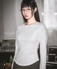 DEAR,ME Circle Line Jacquard Top [White]