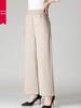 Extra-Size Women's Plus Velvet Wide-Leg Pants for Autumn and Winter, Middle-Aged and Elderly