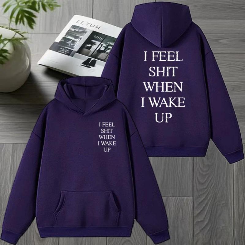 Yungblud I Feel Shit When I Wake Up Tour  Double Sided printed Sweatshirt Men women Fleece Hoodie Unisex Casual pullovers