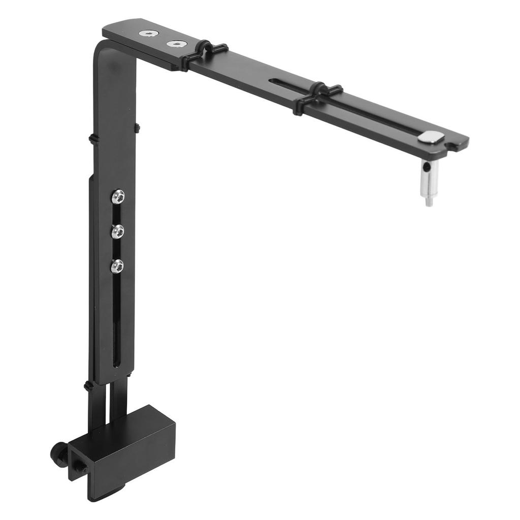 Fish Tank Light Stand Aluminum Alloy Adjustable Height High Stability Reptile Lamp Stand for Aquariums Black