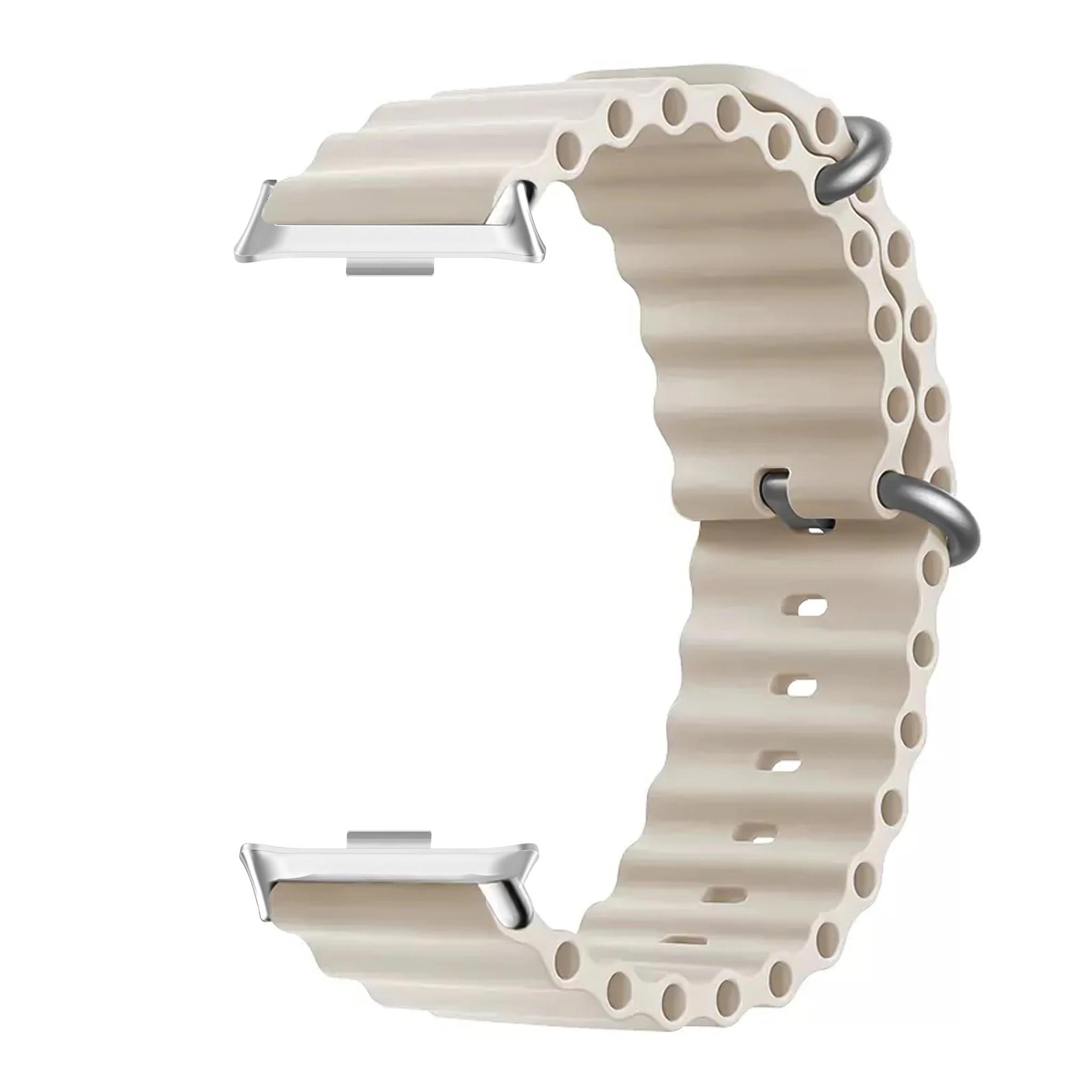 

Ocean силиконовый ремешок браслет для Xiaomi Band Pro 8 Pro/Redmi Watch 5 4 Band Smartwatch браслеты спортивные ремешки аксессуары Correa Belt watch strap бежевый