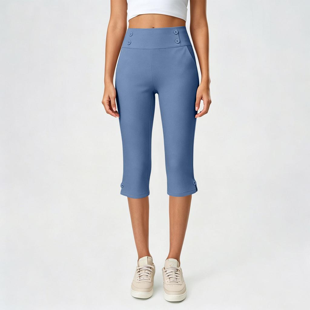 Women's Yoga Pants with Pockets, High Waist Stretch Workout Tights, Color Comfort Fit