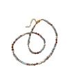 Vintage Imitation Natural Pearl Tourmaline Bead Necklace, Irregular Blue Collarbone Necklace, Women's Banquet Accessories
