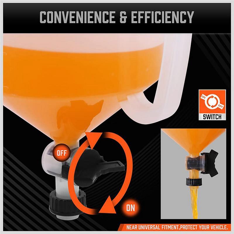 A25F-Universal Vehicle 15Pcs Car Accessories Pour Oil Tool Spill Proof Coolant Filling Kit Plastic Funnel Spout