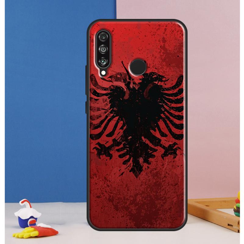 Albania Albanians Flag Case For Huawei Nova 12s 7i 8i 11i 12i 9 10 SE Y73 Y90 Y70 Y72 Y61 Y91 P30 P40 Lite P60 Pro