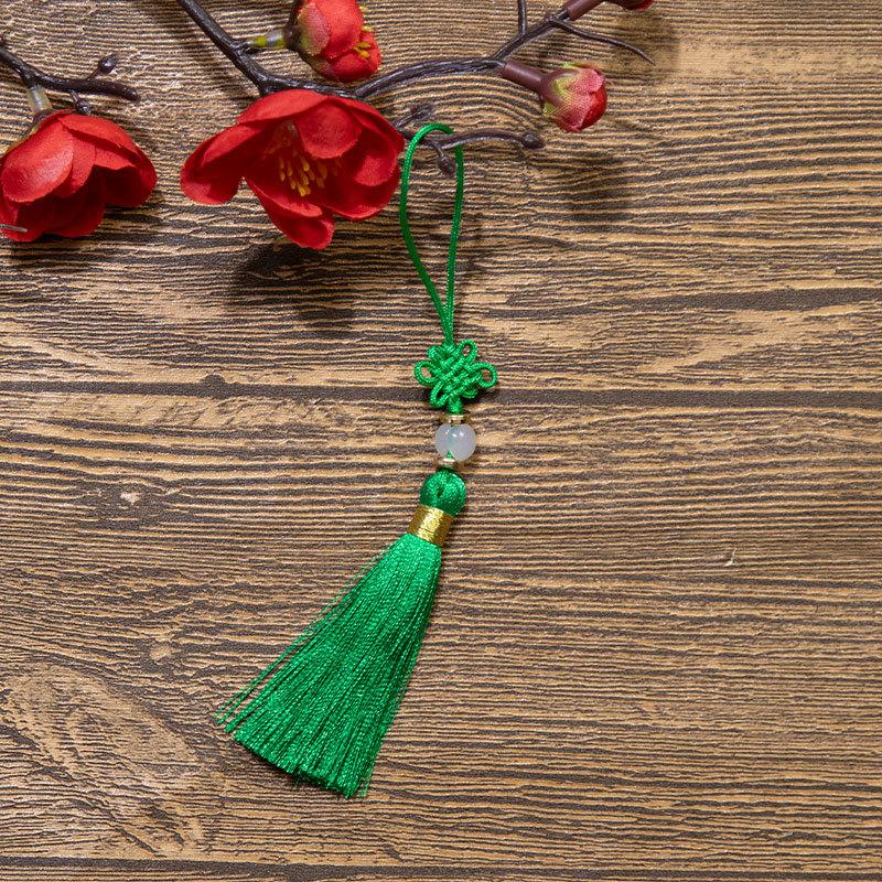 Čínský uzel Třásně Třásně Polyesterové Třásně Národní styl DIY Závěsná Třásně Záložka USB Disk Sáček Sáček Příslušenství