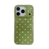 INS Korean polka dot magnetic mobile phone case is suitable for Apple 17/16PRO solid color small fresh engraved iPhone15/14.