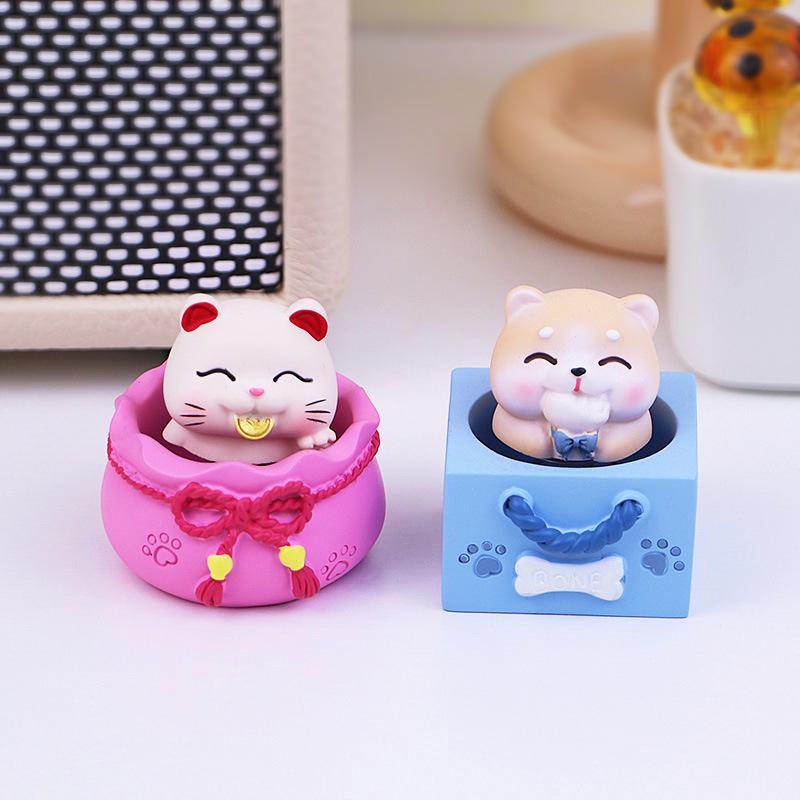 Cute Pet Bounce Ornament: Stress-Relief Desk Decor & Birthday Gift