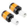 2pcs Electric Scooter Handlebar Lights LED Warning Light Handlebar Plug Waterproof & Dustproof
