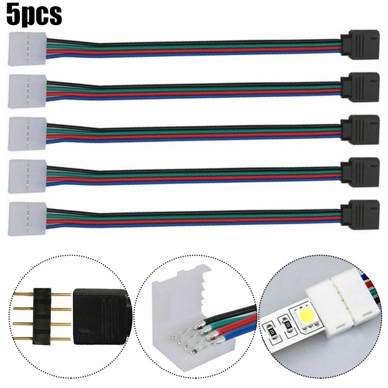 Cable Connector Wiring Harness Male Female Connector Wire PVC Plastic RGB Strip Light 4PIN Combine Light Segments