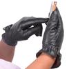 Tri-polar Men's Winter Touchscreen PU Lined Gloves