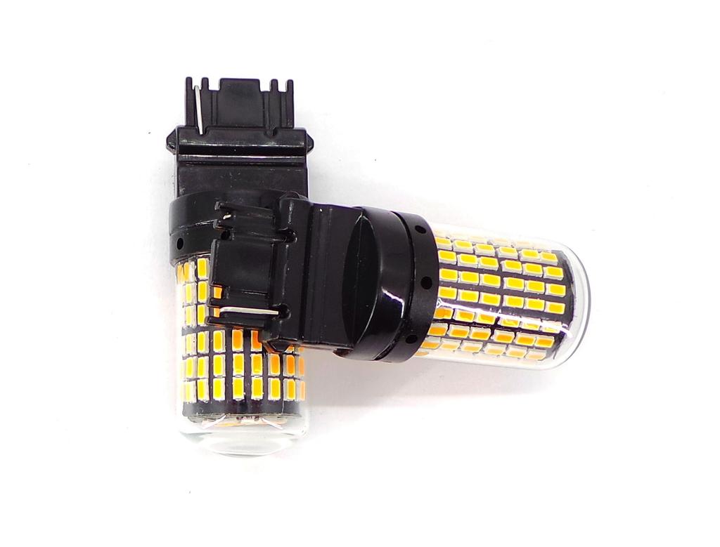P27W LED Bulbs 2pcs 3156 12-24V CANBUS Orange PREMIUM Off-Road