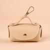 Leather Pet Waste Bag Dispenser Multi-Color with Keychain Dog Waste Bag Multifunctional Lightweight Pet Poop Bag For Outdoor Use