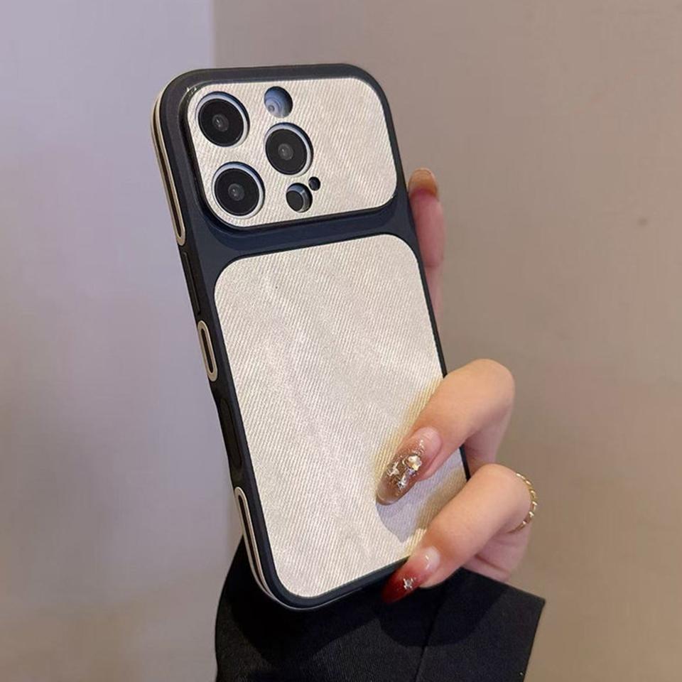 

Candy Cloth Official Phone Case for iPhone 17 13 14 15 16 Pro Max 14 15 16 Plus Big Window Shockproof Protector Cover For iPhone 14Plus