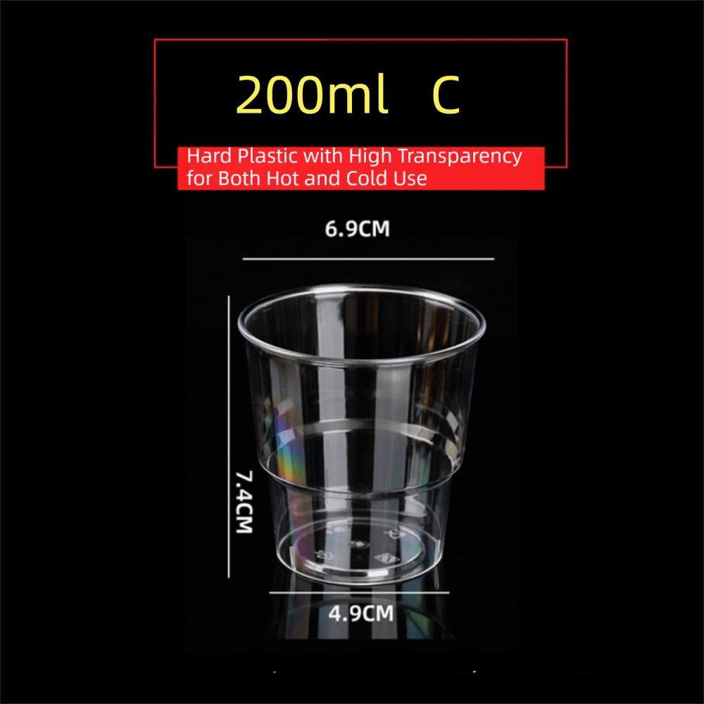 50pcs Plastic Disposable Dessert Cups Mini Size Reusable Muffin Cup  Decorating Tools