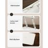 Ergonomic Acrylic Book Stand Height Adjustable and Angle for Reading Study and Cooking Foldable Portable Design