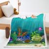 Blanket Marine Life Dolphin Lamb Fleece Crystal Fleece Blanket