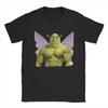 T-shirt Meme Drôle de Shrek à Manches Courtes Vêtements Marchandise Adulte Hommes Femmes Coton Pur T-shirt Drôle de Shrek Papillon harajuku