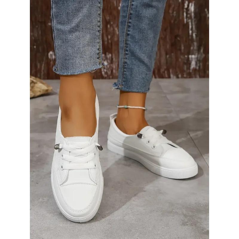Spring and Summer Fashion New Breathable Round Toe Mouth Casual and Comfortable Flat Walking Shoes Sneakers Zapatos De Mujer