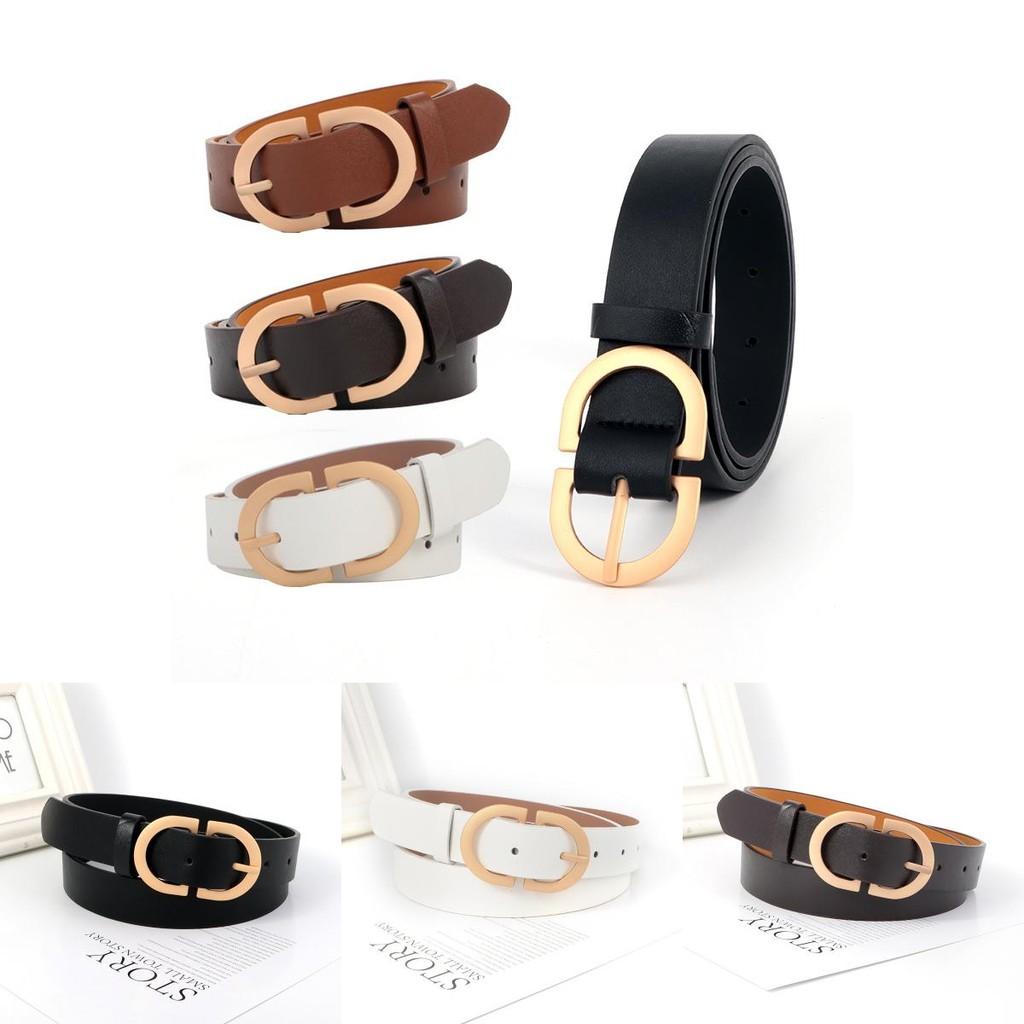 Elegant Black Retro Women's Belt With Simple Design Perfect For Jeans And Casual Outfits
