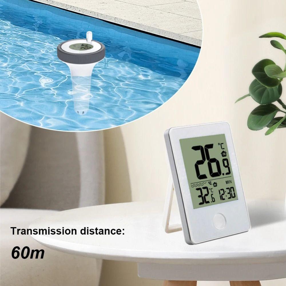 Maintenance-Free Floating Pool Thermometer Clear Scale Display Water Temperature Thermometer  Spa