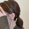 Új egyszínű hajkarika hajpánt Elegáns fejfedő női haj kiegészítők arcmosó hajpánt bőr fejpánt nőknek