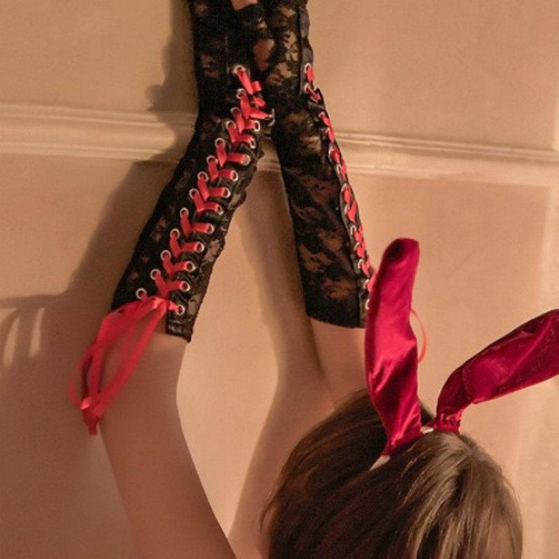 Set Lenjerie Milian Temptation: Mască de ochi din dantelă, Curea lanț de câine, Pălărie de poliție și Jucării amuzante pentru urechi