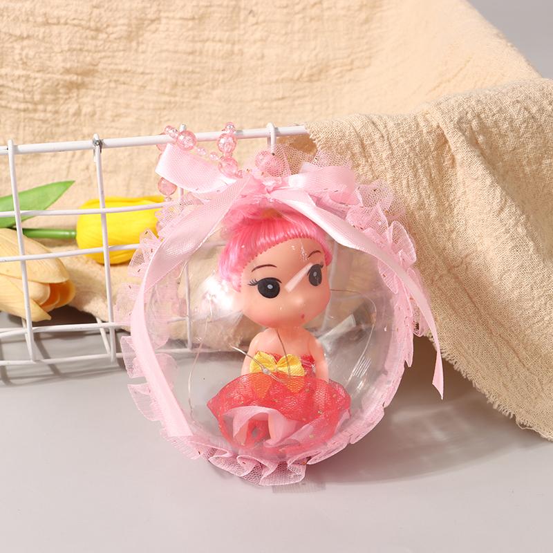 2Pcs Cute Glowing Ball Doll Lantern Toy Children'S Girls Glowing Doll Lantern Cartoon Doll Light Pendant Party Gift