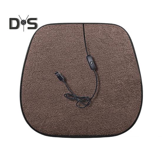 

Подогреваемая подушка для сиденья автомобиля, USB-подогреваемый чехол для стула для зимних поездок, портативный чехол для сиденья с подогревом для офиса, дома, активного отдыха на свежем воздухе, противоскользящее дно автомобиля чёрный