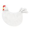 8 Grid Deviled Egg Platter Tray Cute Chicken Shaped Ceramic Dish Easter Egg Display Holder