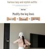 Women's High-Waist Pleated Wool Skirt - Spicy American Style for Autumn/Winter