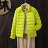 2022 Autumn/Winter Lightweight Women's Slim Fit Stand Collar Down Jacket, Korean Style, Plus Size, Short Coat