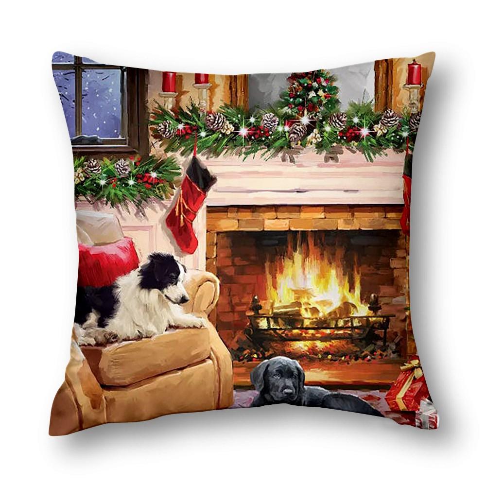 Christmas Cushion Cover - Upgrade Your Living Room Decor With Festive Feel Home Decor Pillow Case Art Cushion Cover