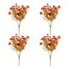 2/3/4/5/6/12Pcs Fall Artificial Flower 7 Fork UV Resistant Fake Flower Home Wedding Party Table Centerpiece Indoor Outdoor Faux Bloom Decoration