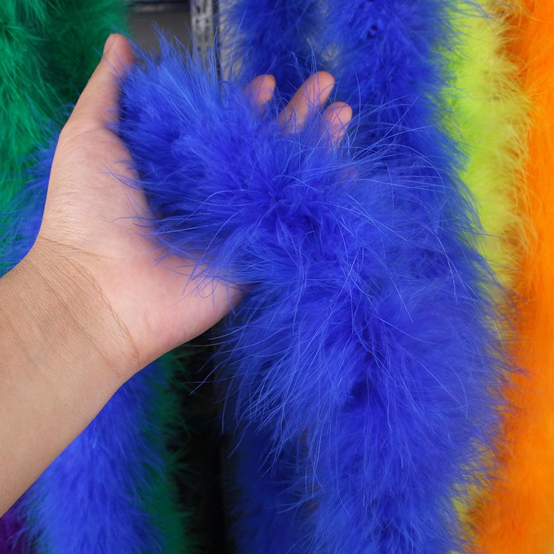 Thickened Encrypted Large Turkey Feather Strips Colored Top Scarves Stage Performance Costume Accessories