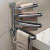 Plastic Swivel Towel Holder Wall Mounted Towel Hanger Rotatable Towel Rack  Bathroom